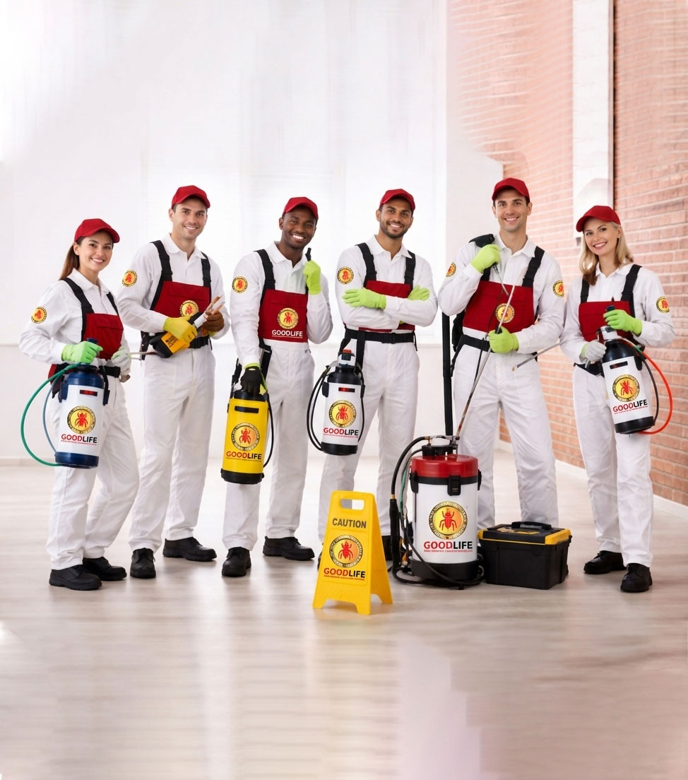 Professional pest control team in UAE